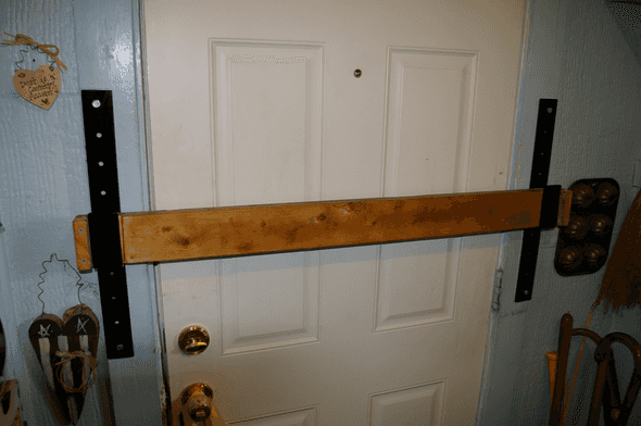 barred door